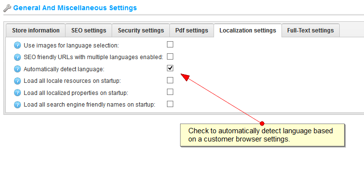 Automatically detect visitor language